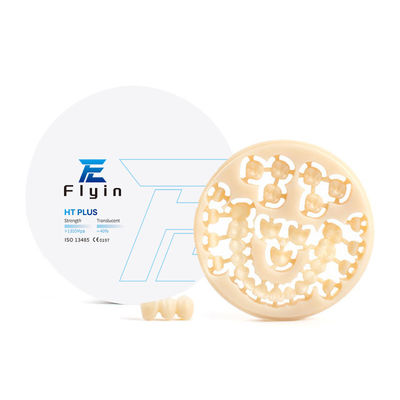 Vente à chaud Dentistique en zirconium blanc Prothèse en céramique Bloc de zirconium pont de couronne bloc de zirconium standard
