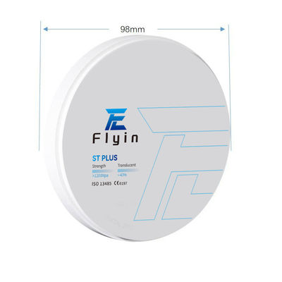 Blocs de disque de zirconium ST Plus pour laboratoire Disque d'aluminium pour les machines à cad Cam de zirconium 5 ans MFDS de classe II