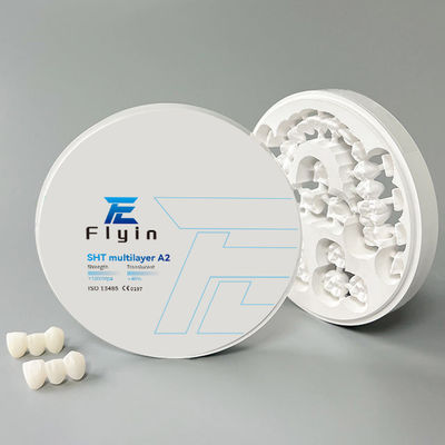 Matériaux dentaires et de laboratoire SHT Bloc de zirconium multicouche 46% de translucide