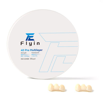 Laboratoire 8 couches 4D Pro Multicouche Zirconia Bloc 100% Sinocera Transitions naturelles