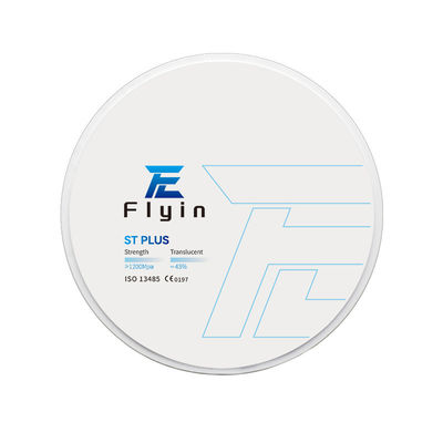 Flyin ST Plus Disque de zirconium CAD CAM Super translucide 43% Haute qualité pour la fabrication de fausses dents / matériaux oraux
