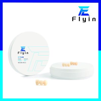Monocouche dentaire en zirconium Puck Cad Cam Translucide ST PLUS Bloc en zirconium Blanc